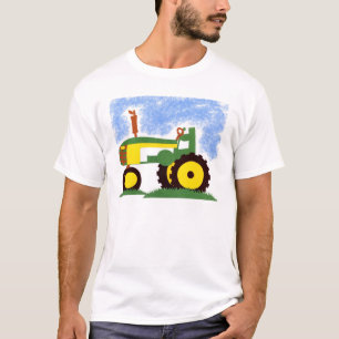 Tractor onder Blue Sky T-shirt