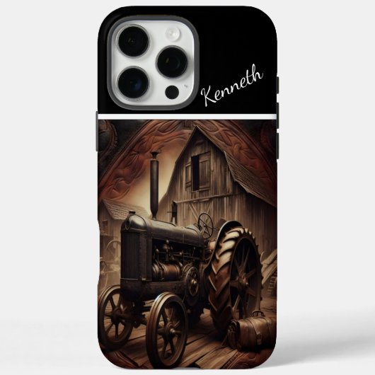  tractor onder rustieke schuur Case-Mate iPhone case (Achterkant)
