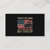 Tractor Pap als een gewone vaders dag. Visitekaartje (Achterkant)