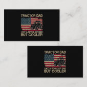 Tractor Pap als een gewone vaders dag. Visitekaartje (Voorkant / Achterkant)