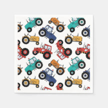 Tractor papieren servet, boerderij verjaardagsfees