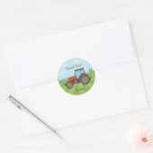 Tractor partij gunst stickers (Envelop)