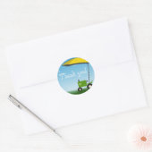 Tractor Party Favor Bag Sticker (Envelop)
