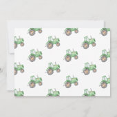 Tractor Photo Birthday Invitation | BOERDERIJ Kaart (Achterkant)