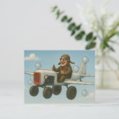 Tractor Pilot Briefkaart (Staand voorkant)