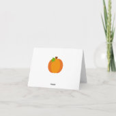 Tractor pompoen dank u kaart gevouwen notitie Kaar (Achterkant)