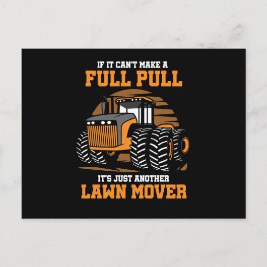 Tractor Puller Agriculturist Tractor Pulling If It Briefkaart (Voorkant)