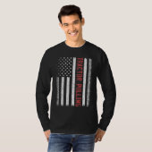 Tractor Pulling American Flag 4 juli Cool nov T-shirt (Voorkant volledig)