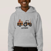 Tractor Pulling Pumpkins Sweatshirt (Voorkant)