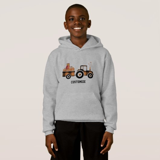 Tractor Pulling Pumpkins Sweatshirt (Voorkant volledig)