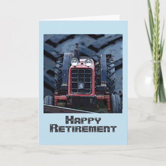 Tractor Retirement card Kaart (Voorkant)