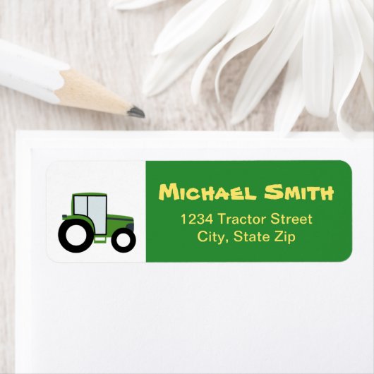 Tractor Return-adreslabel Etiket (Insitu)