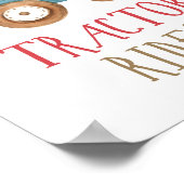 Tractor Rides Farm Animals Barnyard Boy Birthday P Poster (Hoek)