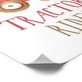 Tractor Rides Farm Animals Barnyard Boy Birthday P Poster (Hoek)