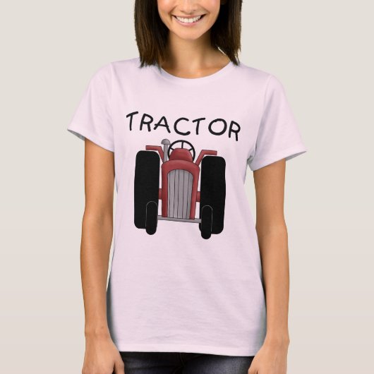 TRACTOR- Rode T-shirts en schenkingen (Voorkant)