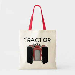 TRACTOR- Rode T-shirts en schenkingen Tote Bag