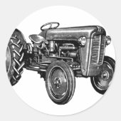 tractor ronde sticker (Voorkant)