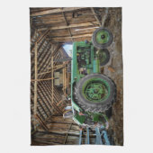 Tractor Rustic Barn Theedoek (Verticaal)