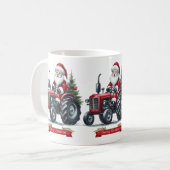 Tractor Santa Coffee Mok (Voorkant links)