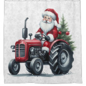 Tractor Santa Douchegordijn (Voorkant)
