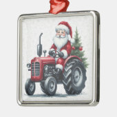Tractor Santa Ornament (Links)