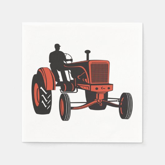 tractor servetten (Voorkant)