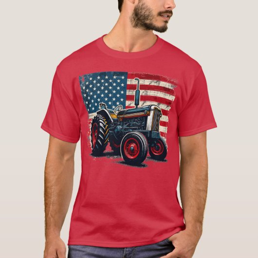 Tractor - stijl 1 t-shirt (Voorkant)