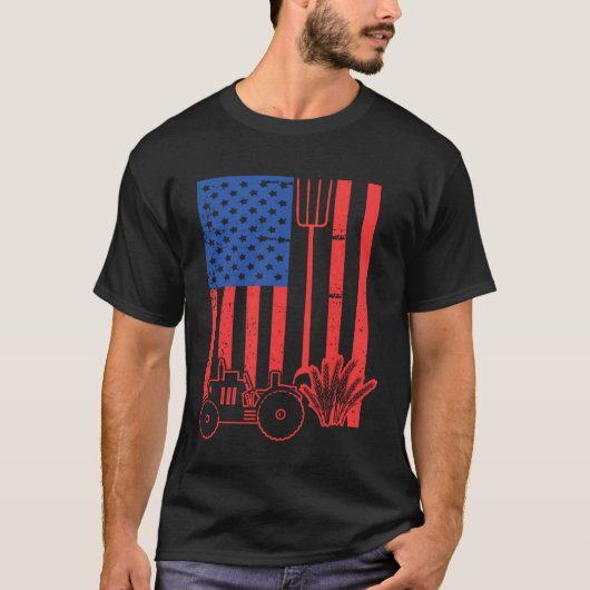 Tractor tending Boeren Boer T-shirt (Voorkant)