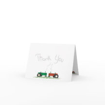 Tractor Thank-You Kaart