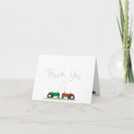 Tractor Thank-You Kaart