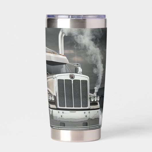 Tractor Trailer digitale print tumbler Geïsoleerde Drinkbeker (Achterkant)