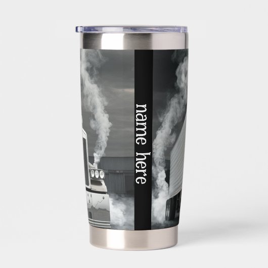Tractor Trailer digitale print tumbler Geïsoleerde Drinkbeker (Rechts)