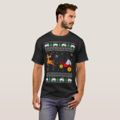Tractor Ugly Christmas Tree Holiday Funny Xmas Boy T-shirt (Voorkant volledig)