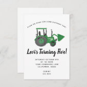 TRACTOR UITNODIGING (Voorkant / Achterkant)