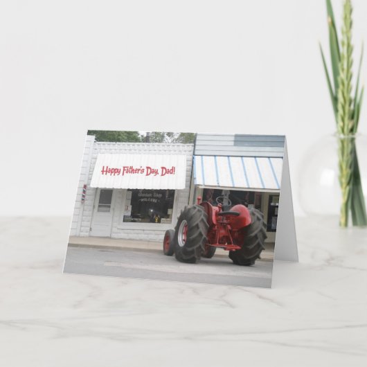 Tractor Vaderdag Kaart -- (Voorkant)