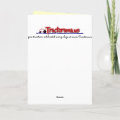 Tractor Vaderdag Kaart: Oude trekker en schuur Kaart (Achterkant)