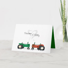 Tractor Valentine Card Feestdagen Kaart