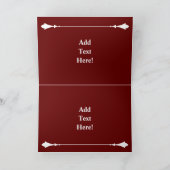  tractor van Antiek rode tractor Boerderij Kaart (Binnen)