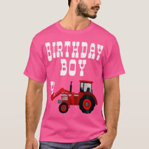 Tractor Verjaardag 4e Verjaardag Jongen Rode Tract T-shirt