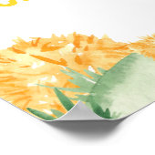 Tractor Verjaardag Eerste Jaar Foto Mijlpaal teken Poster (Hoek)