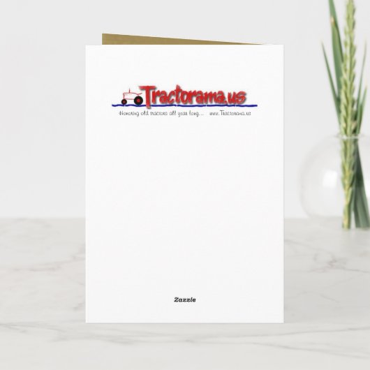 Tractor Verjaardag Kaart (Achterkant)