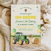 Tractor Verjaardag Uitnodiging Boerderij Verjaarda