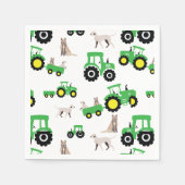 Tractor verjaardagsfeest servetten boerderij thema (Voorkant)