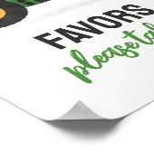 Tractor Verjaardagsfeestgunsten teken Poster (Hoek)