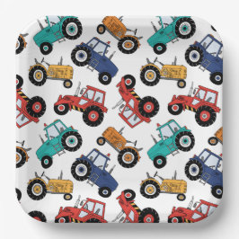 Tractor Verjaardagsfeestje Papieren Bordje