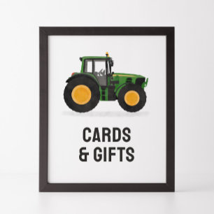 Tractor Verjaardagskaarten en Giften Teken Poster