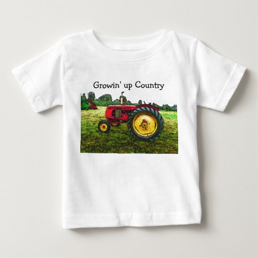 Tractor voor rood en geel Boerderij (Voorkant)