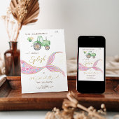 Tractor Zeemeermin gezamenlijk thema Verjaardag ui Kaart