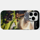 Tractor Zonsondergang in de Alpen Case-Mate iPhone Case (Achterkant (horizontaal))
