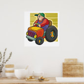 Tractorbestuurder Poster (Keuken)